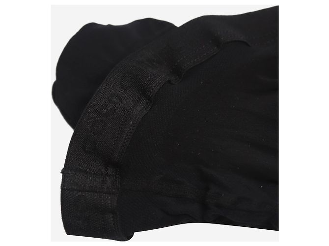 Chanel Calça preta com logo CC Preto - vista 5