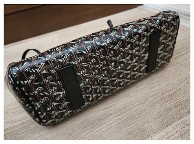 Borsa a mano Goyard Rouette Souple Nera in Tela Nero - vista 6