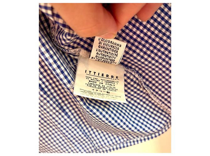 Dolce & Gabbana cropped Bluse Vintage Weiß Blau - Ansicht 8
