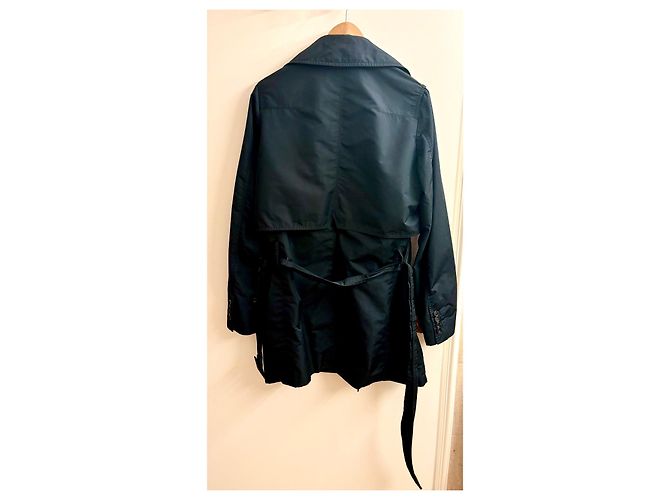 Dior Homme Seidiger Trenchcoat Hedi Slimane 46 Schwarz - Ansicht 2