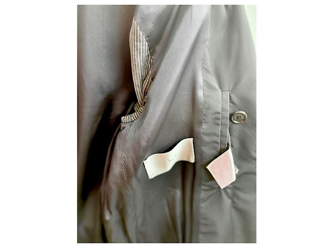 Dior Homme Seidiger Trenchcoat Hedi Slimane 46 Schwarz - Ansicht 4