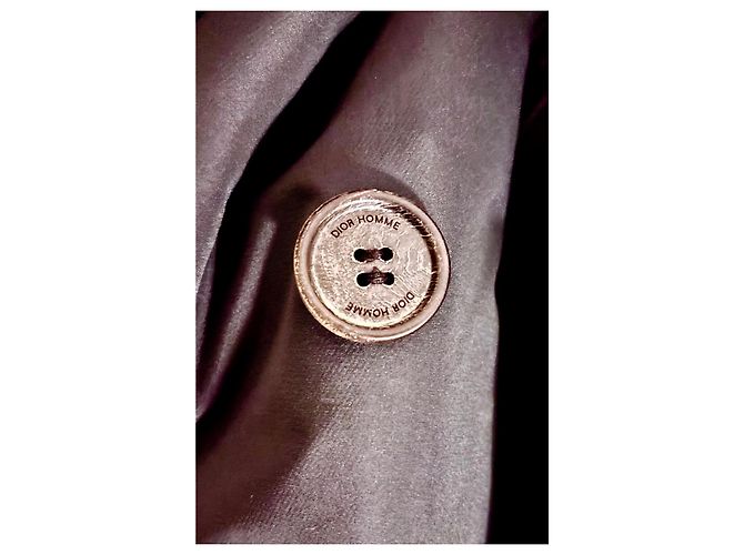 Dior Homme Seidiger Trenchcoat Hedi Slimane 46 Schwarz - Ansicht 6