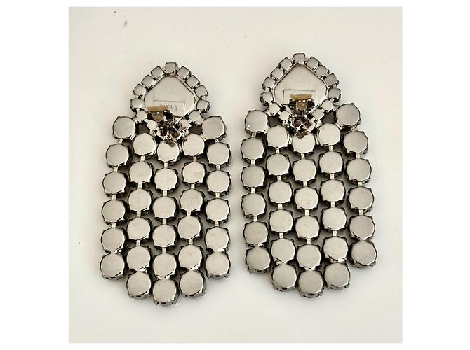 Bimba & Lola Orecchini vintage con cristalli Bimba&Lola Silver hardware - vista 3