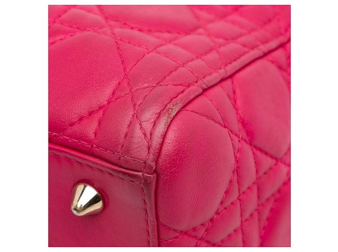 Dior Pink Medium Lammleder Cannage Lady Dior - Ansicht 15
