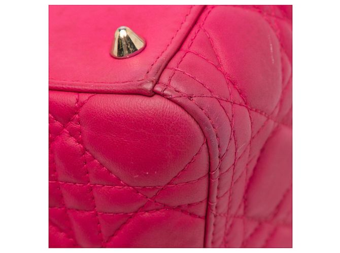 Dior Pink Medium Lammleder Cannage Lady Dior - Ansicht 17