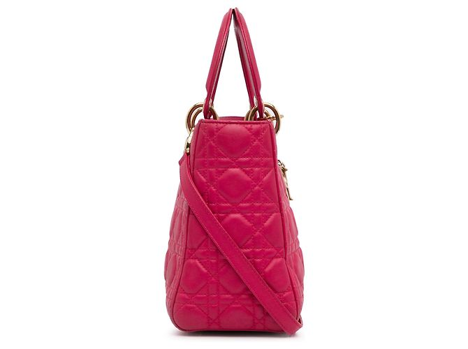 Dior Pink Medium Lammleder Cannage Lady Dior - Ansicht 3