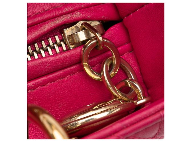 Dior Pink Medium Lammleder Cannage Lady Dior - Ansicht 9