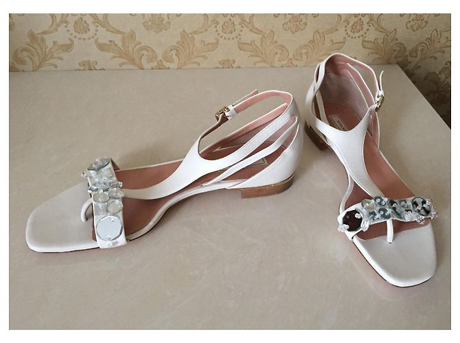 Sandali Nina Ricci in pelle bianchi Bianco - vista 6