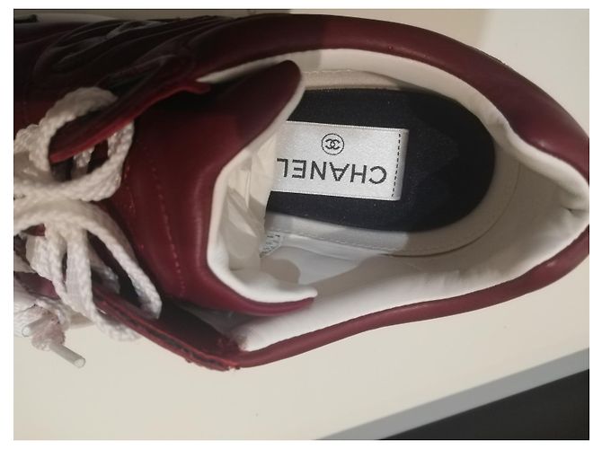 Chanel Runner Sneaker aus Leder dunkelrot Bordeaux - Ansicht 4