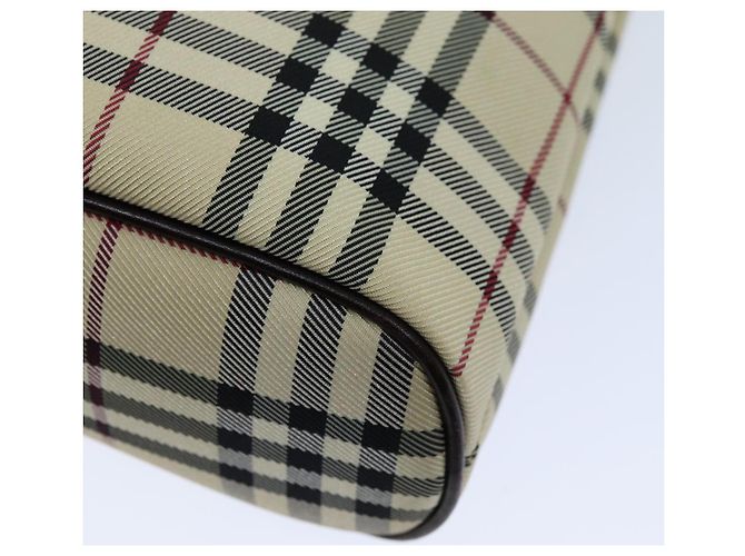 BURBERRY Borsa a mano Nova Check Canvas Beige Auth ep4500 - vista 12