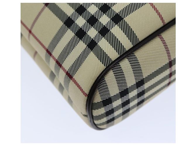 BURBERRY Borsa a mano Nova Check Canvas Beige Auth ep4500 - vista 13