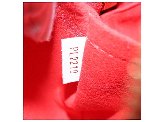 Borsa LOUIS VUITTON Giant Crafty Boite Chapoe Souple con monogramma M45364 auth 74682S Rosso - vista 11