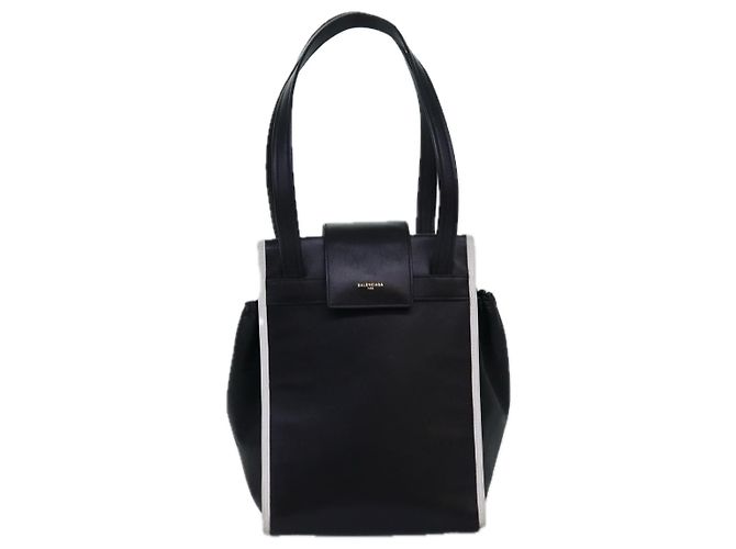BALENCIAGA Borsa A Spalla Pelle Nera Auth bs14918 Nero - vista 2