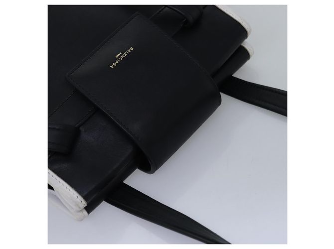 BALENCIAGA Borsa A Spalla Pelle Nera Auth bs14918 Nero - vista 6