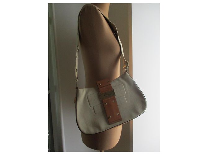 Christian Dior Columbus tela e pelle. Multicolore - vista 2