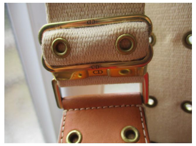 Christian Dior Columbus tela e pelle. Multicolore - vista 7