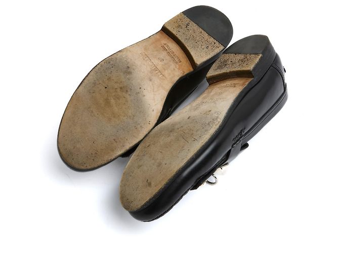 Hermès Mocassini Medor di Hermes EU37 Loafers Collier de Chien US6.5 UK4 Nero - vista 5