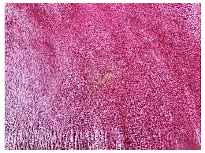 Hermès Abrigo trench de cuero Hermes Sport Burdeos - vista 6