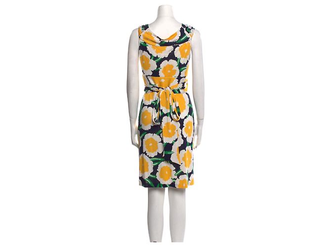 Diane Von Furstenberg Vintage Celosa Seidenwickelkleid von DvF Mehrfarben - Ansicht 2