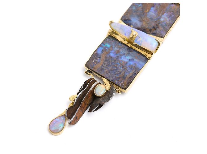 Autre Marque Thierry Vendome 2020 Collier Riviere Opal einzigartig Golden - Ansicht 3