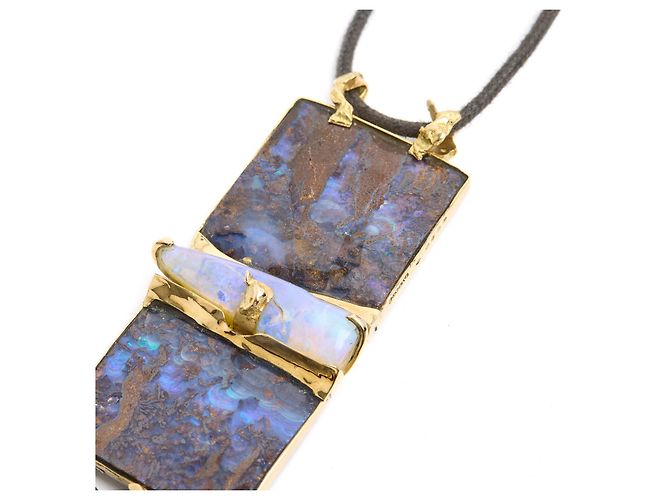 Autre Marque Thierry Vendome 2020 Collier Riviere Opal einzigartig Golden - Ansicht 4