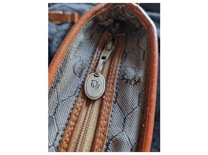 Borsa a tracolla Christian Dior Monogramma Marrone Grigia Grigio - vista 16