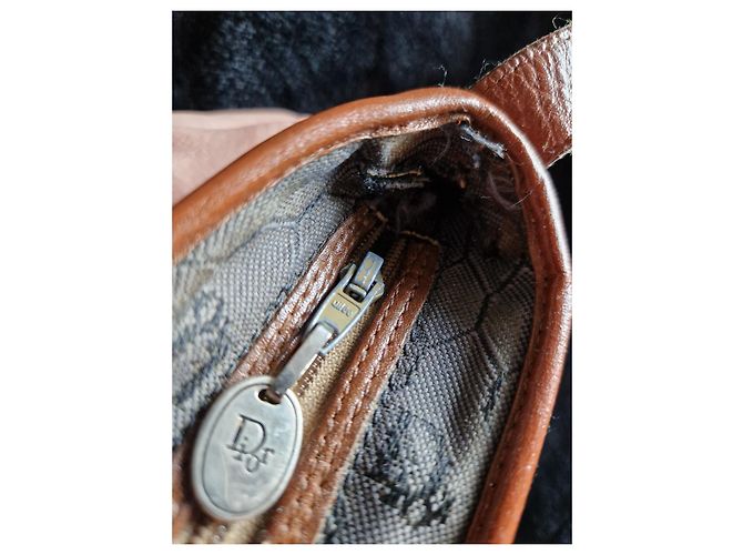 Borsa a tracolla Christian Dior Monogramma Marrone Grigia Grigio - vista 17