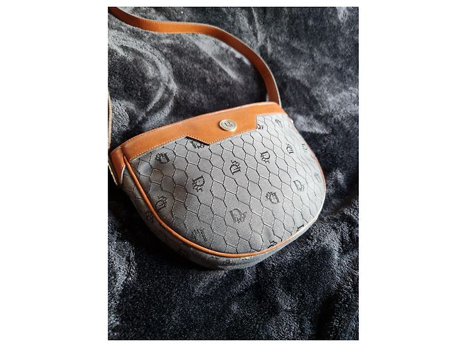 Borsa a tracolla Christian Dior Monogramma Marrone Grigia Grigio - vista 3