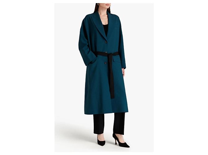 Abrigo Roksanda Rixo de lana crêpe verde XL - vista 2