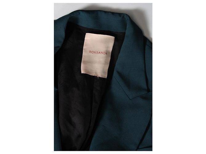 Abrigo Roksanda Rixo de lana crêpe verde XL - vista 5