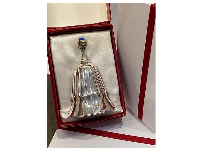 Campana da cena Cartier Argento e Lapis Lazuli Trinity D'oro Silver hardware - vista 4