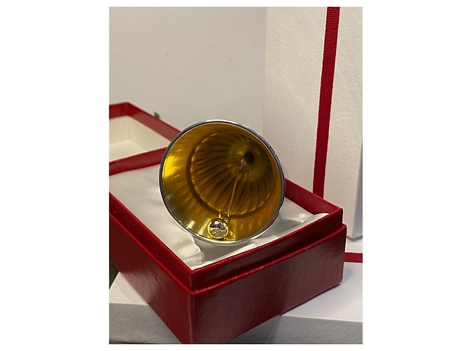 Campana da cena Cartier Argento e Lapis Lazuli Trinity D'oro Silver hardware - vista 5