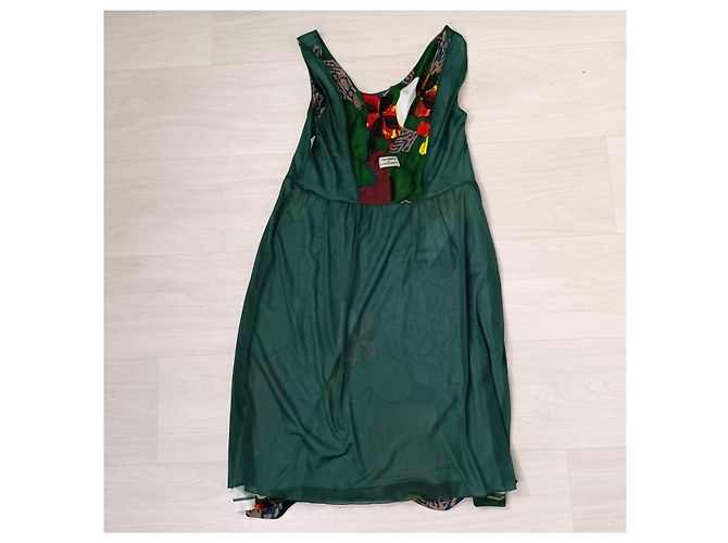 Y2K Sommerkleid Alberta Ferretti Mehrfarben Grün - Ansicht 10