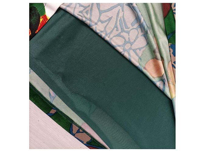 Y2K Sommerkleid Alberta Ferretti Mehrfarben Grün - Ansicht 12