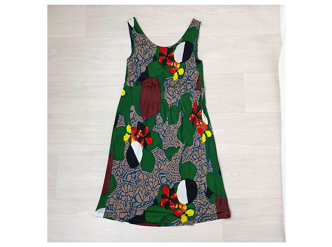 Y2K Sommerkleid Alberta Ferretti Mehrfarben Grün - Ansicht 5