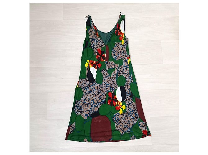 Y2K Sommerkleid Alberta Ferretti Mehrfarben Grün - Ansicht 6