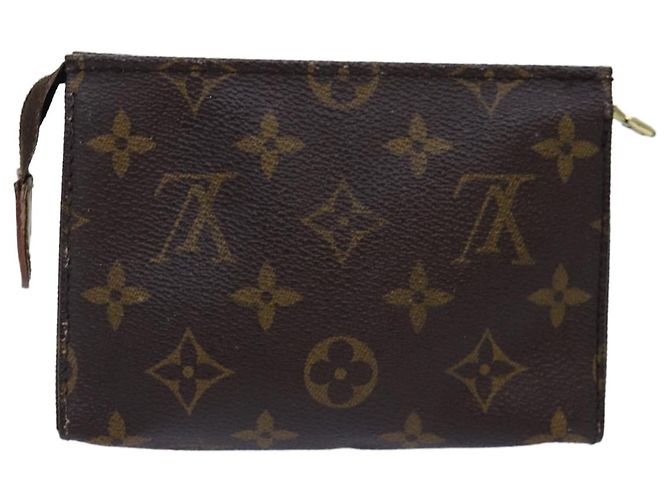 LOUIS VUITTON Monogram Poche Toilette 15 Pouch M47546 LV Auth 76270 Monogramma - vista 2