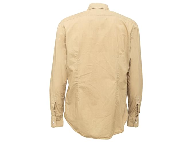 Camicia Aspesi in cotone kaki Cachi - vista 2