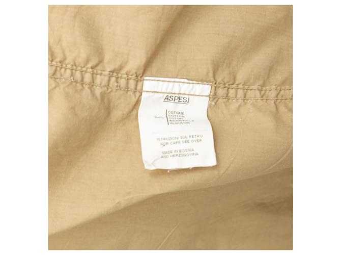 Camicia Aspesi in cotone kaki Cachi - vista 8