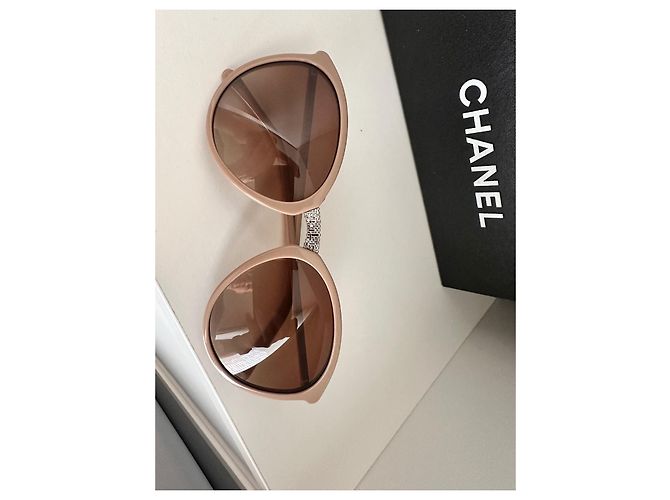 Gafas de sol Chanel Butterfly de acetato beige Arena - vista 5