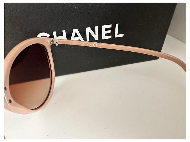 Gafas de sol Chanel Butterfly de acetato beige Arena - vista 7