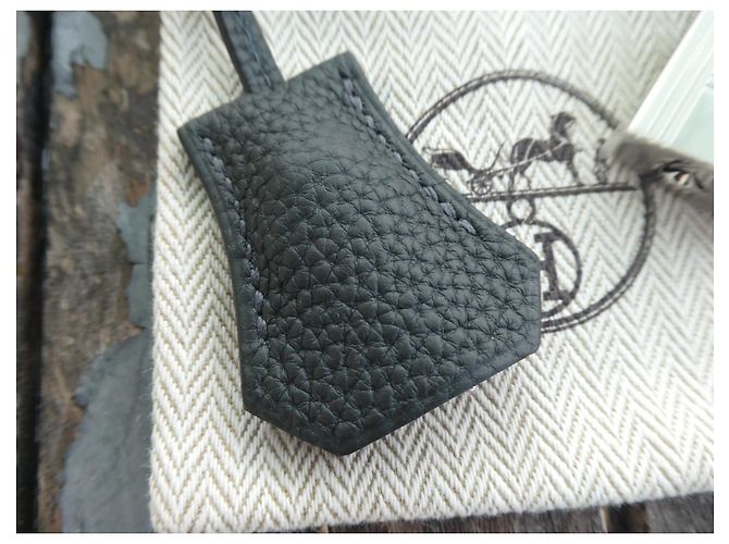 campanella, cerniera e lucchetto hermès nuovo per borsa hermès dustbag Nero - vista 2