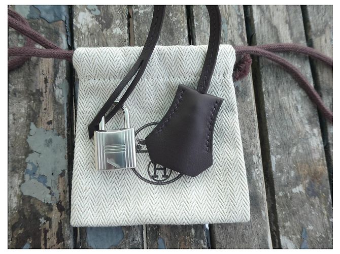 campanella, cerniera e lucchetto hermès nuovo per borsa hermès dustbag - vista 2