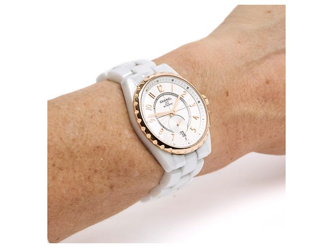Reloj Chanel J12 365 de Oro Rosa Cerámico J12 2014 Blanco - vista 5