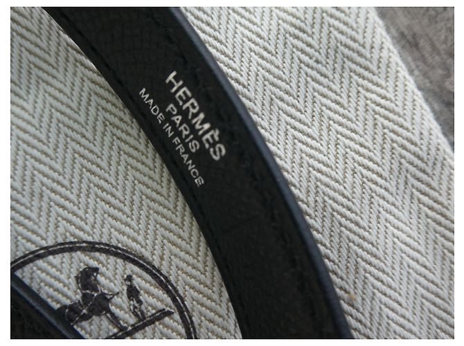 Tracolla Hermès per borsa Hermès Kelly in pelle nera, nuova, mai usata. Nero - vista 5