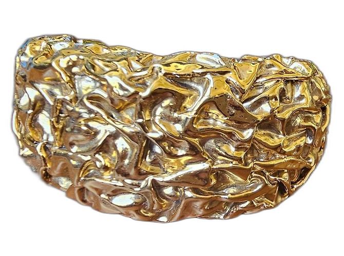 Bracciale a Manchette Chanel Georges Desrues Oro Resina D'oro - vista 2