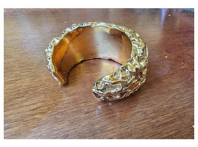 Bracciale a Manchette Chanel Georges Desrues Oro Resina D'oro - vista 3