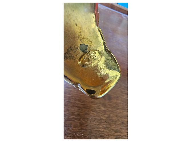 Bracciale a Manchette Chanel Georges Desrues Oro Resina D'oro - vista 4