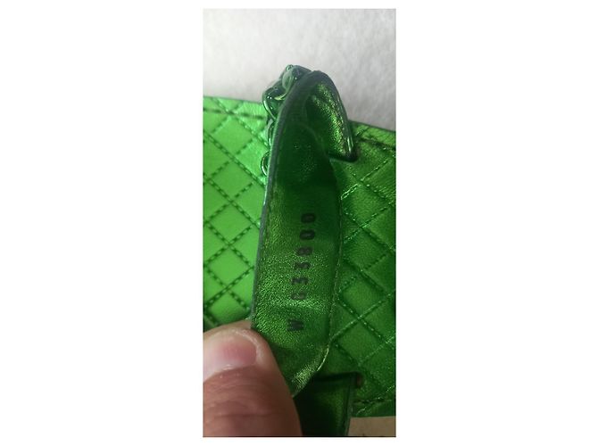 Sandali Chanel in pelle verde taglia 38 - vista 8