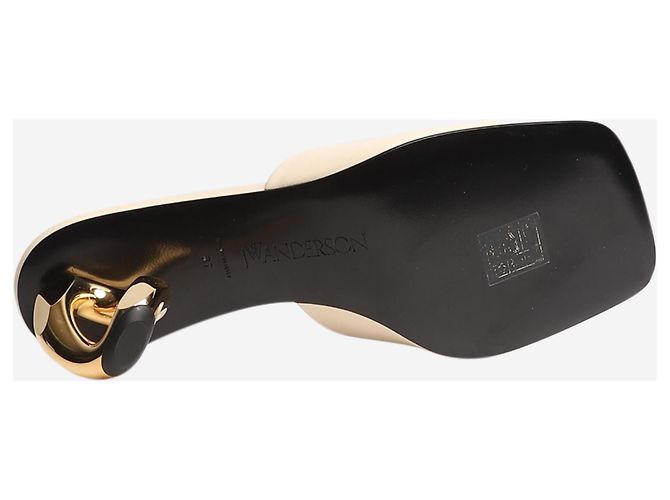 JW Anderson Sandali con tacco a catena crema - taglia EU 37 - vista 4